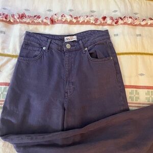 Zara Women's Purple Jeans